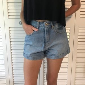 High Waisted Denim Shorts